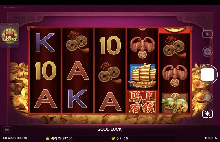 Ảnh màn hình gameplay game Fortune Horse (slot JDB) chơi tại LC79