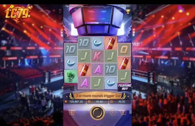 Ảnh màn hình gameplay game Knockout Riches (slot PG) chơi tại LC79