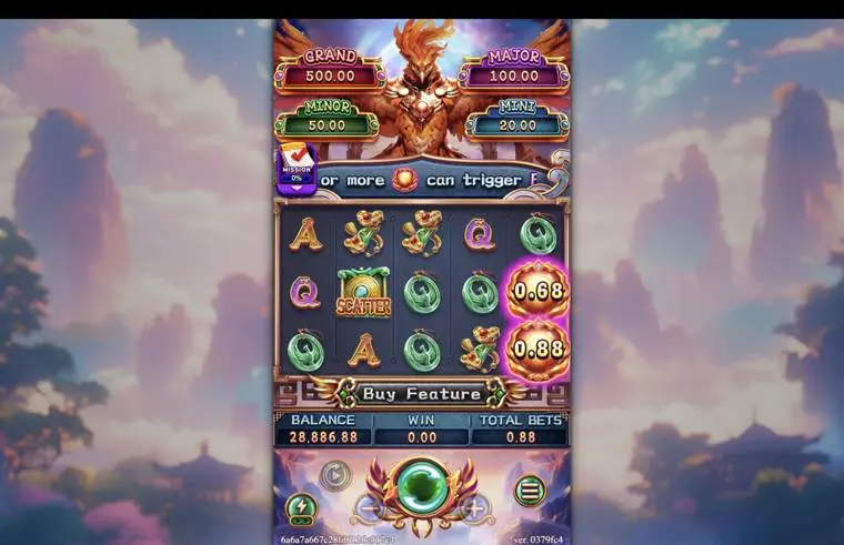 Ảnh màn hình gameplay game PHOENIX FEVER (slot FC) chơi tại LC79
