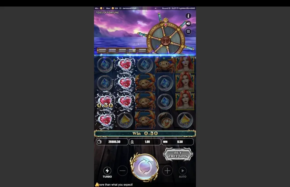 Ảnh màn hình gameplay game Tides of Fortune (Kingmidas #) (slot) chơi tại LC79