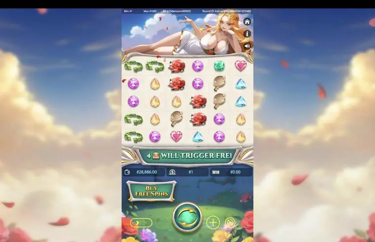 Ảnh màn hình gameplay game Aphrodite's Blessing (Kingmidas #) (slot) chơi tại LC79