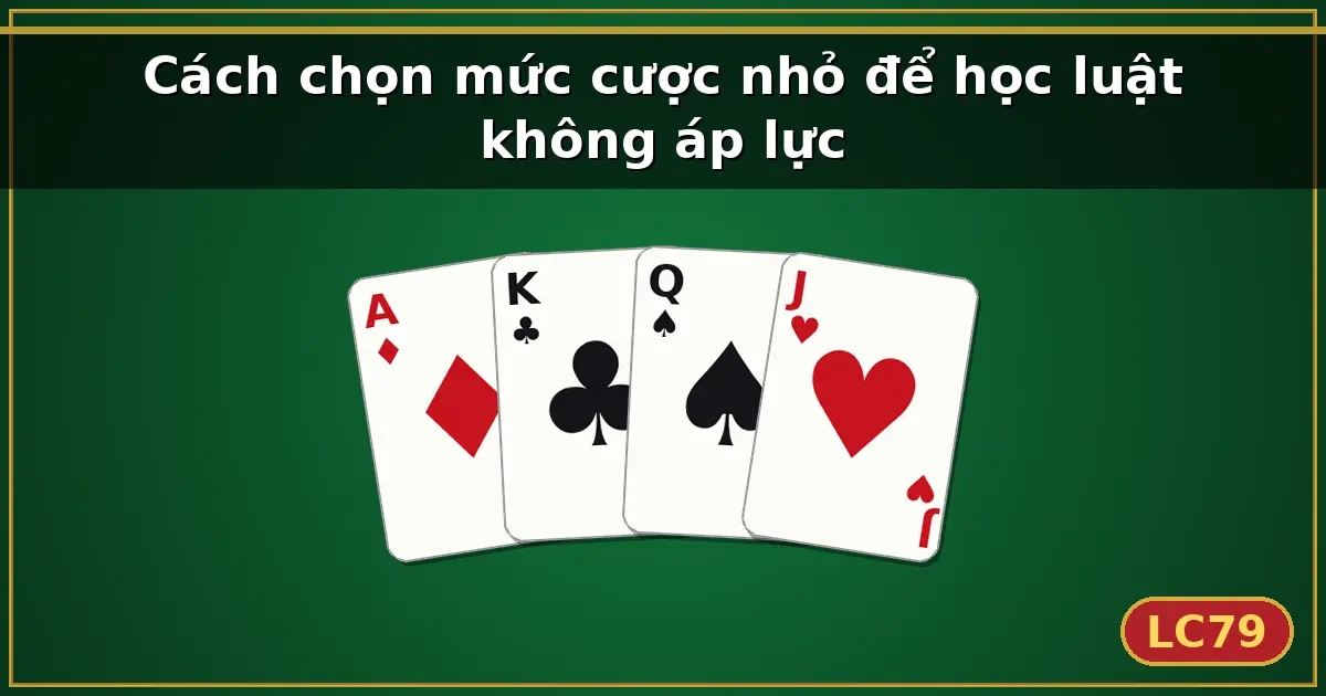 Cách chọn mức cược nhỏ để học luật không áp lực — LC79