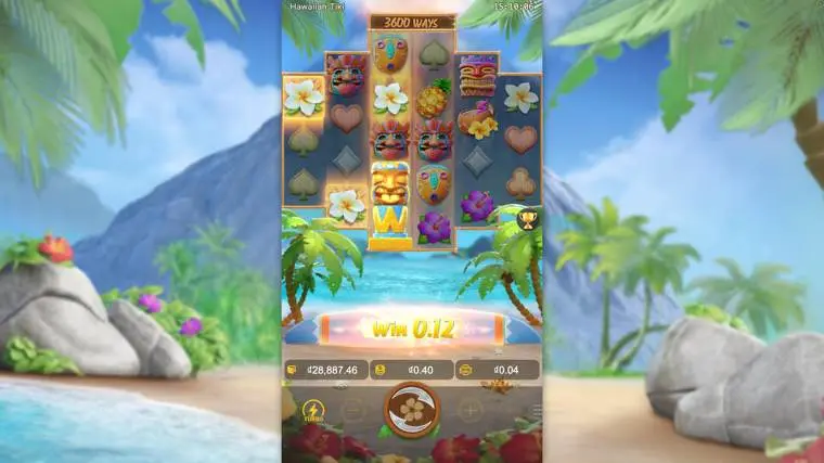 Ảnh màn hình gameplay game Hawaiian Tiki (slot PG) chơi tại LC79