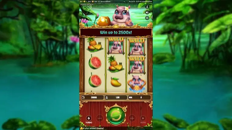 Ảnh màn hình gameplay game Hippo Splash (Kingmidas #) (slot) chơi tại LC79