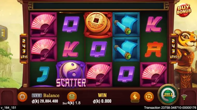 Ảnh màn hình gameplay game Master Tiger (slot JILI) chơi tại LC79