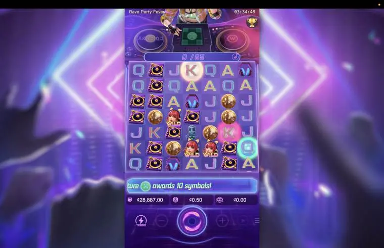 Ảnh màn hình gameplay game mẹo chơi rave party fever lc79 (slot) chơi tại LC79