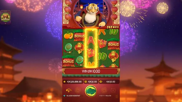 Ảnh màn hình gameplay game Prosperity Tiger (slot JDB) chơi tại LC79