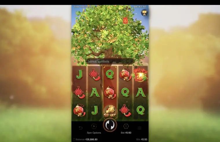 Ảnh màn hình gameplay game Tree of Fortune (slot LUCKY365) chơi tại LC79